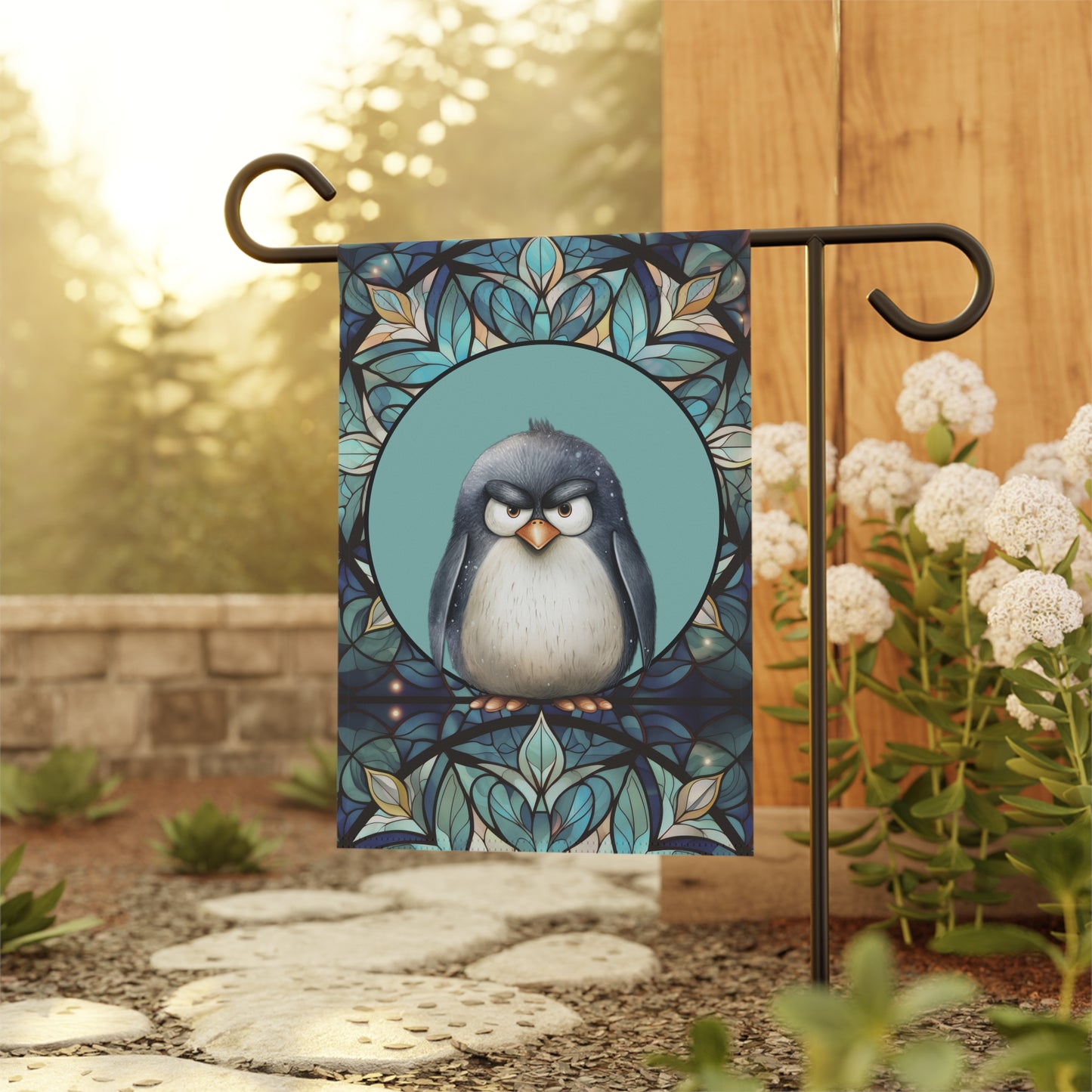 Mister Penguin 2-Sided Garden & House Flag/Banner