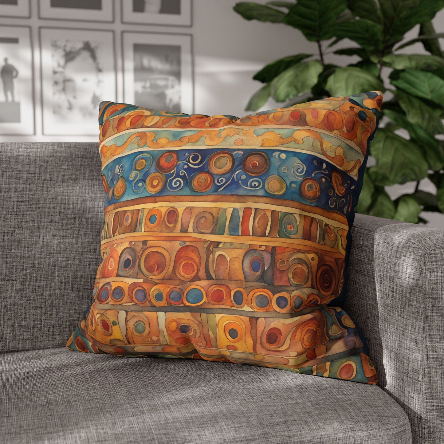 Suez Square Poly Canvas Pillowcase