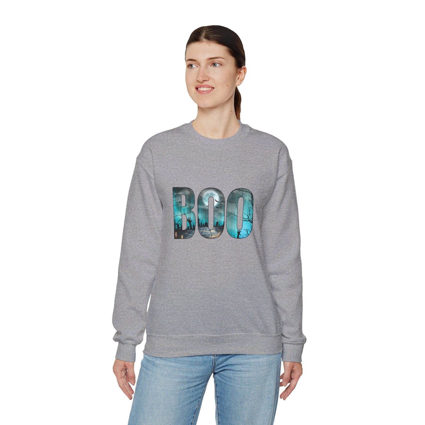 Graveyard BOO Unisex Heavy Blend™ Crewneck Sweatshirt