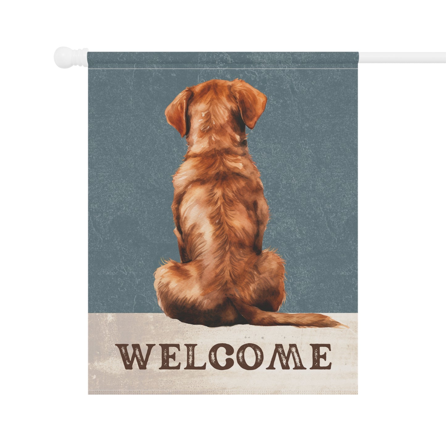 Chesapeake Bay Retriever Welcome 2-Sided Garden & House Flag/Banner