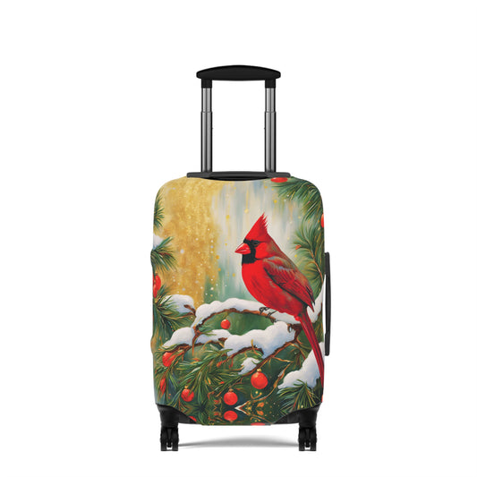 Holiday Cardinal Luggage Cover