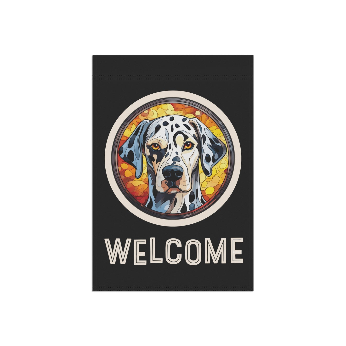 Dalmatian Welcome 2-Sided Garden & House Flag/Banner