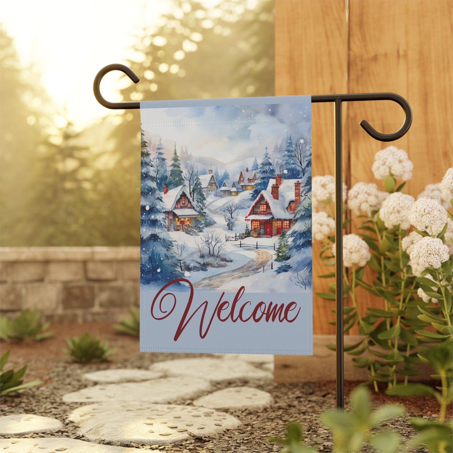 Holiday Home Welcome 2-Sided Garden & House Flag/Banner