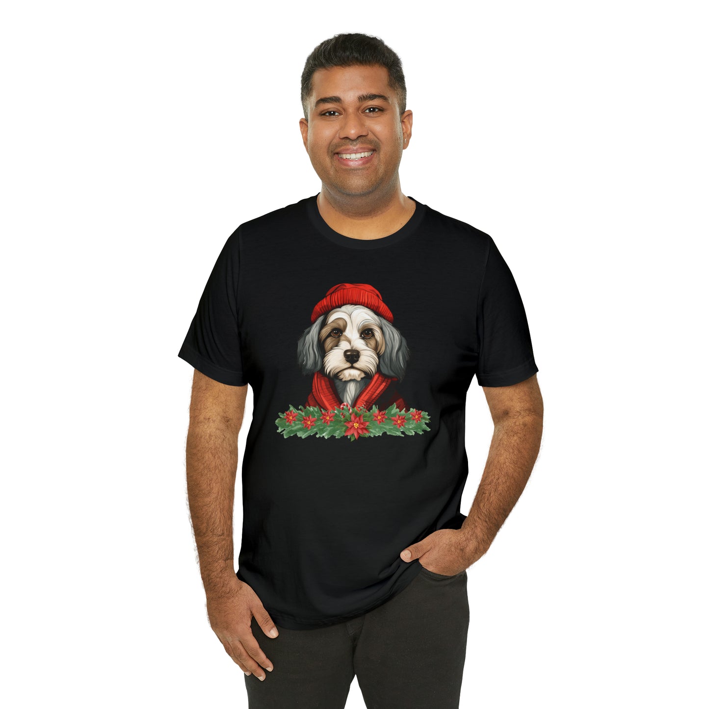 Havanese in Hat & Scarf Unisex Jersey Short Sleeve Tee