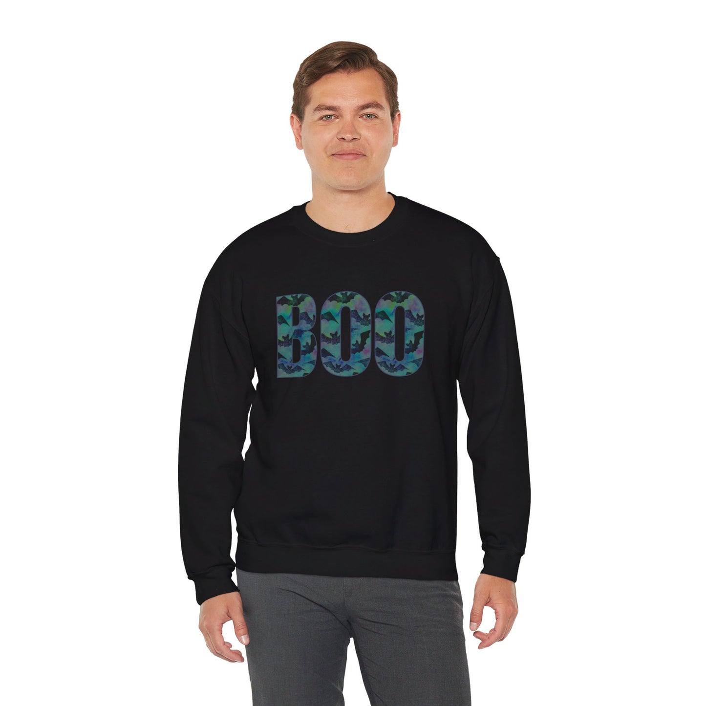 Bats BOO Unisex Heavy Blend™ Crewneck Sweatshirt