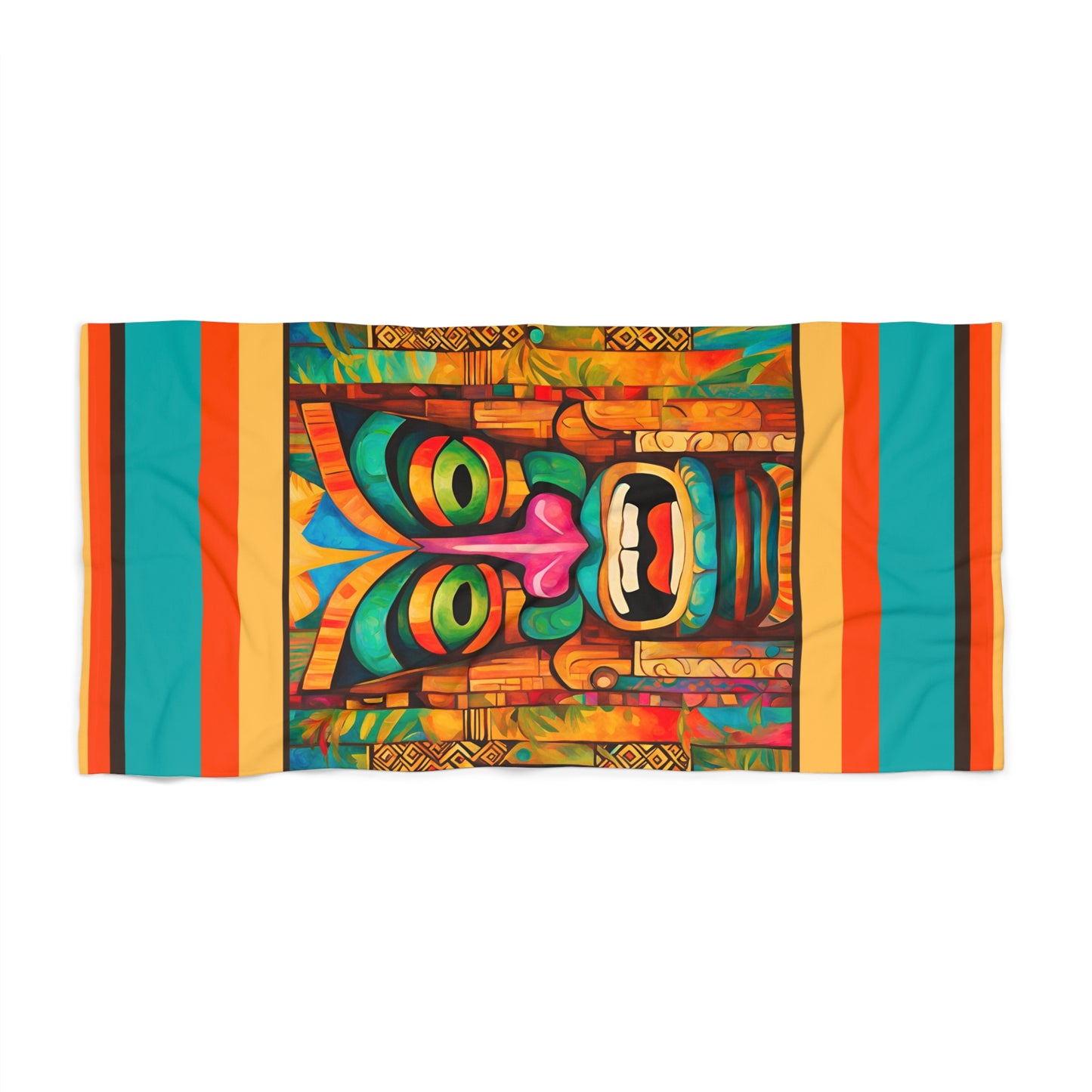 Tiki Jive Beach Towel