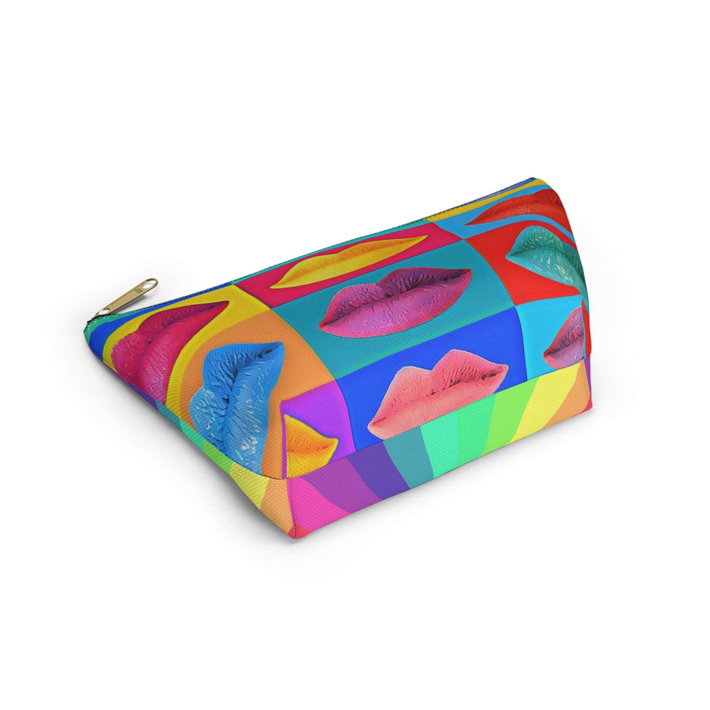 Pop Art Lips Accessory Pouch w T-bottom