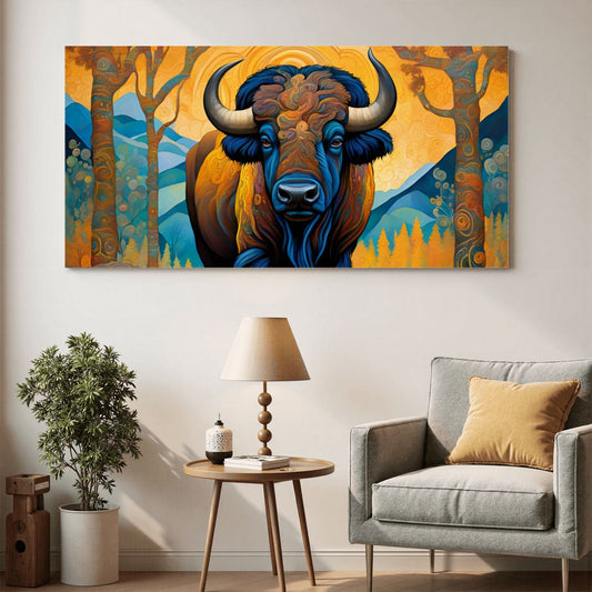 60" x 30" Printed Canvas Fabric Wall Art - No Frame (Made in USA)