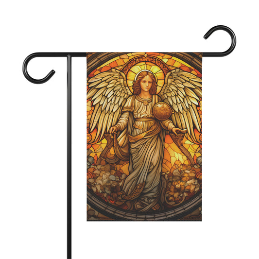 Stained Glass Angel(3) 2-Sided Garden & House Banner