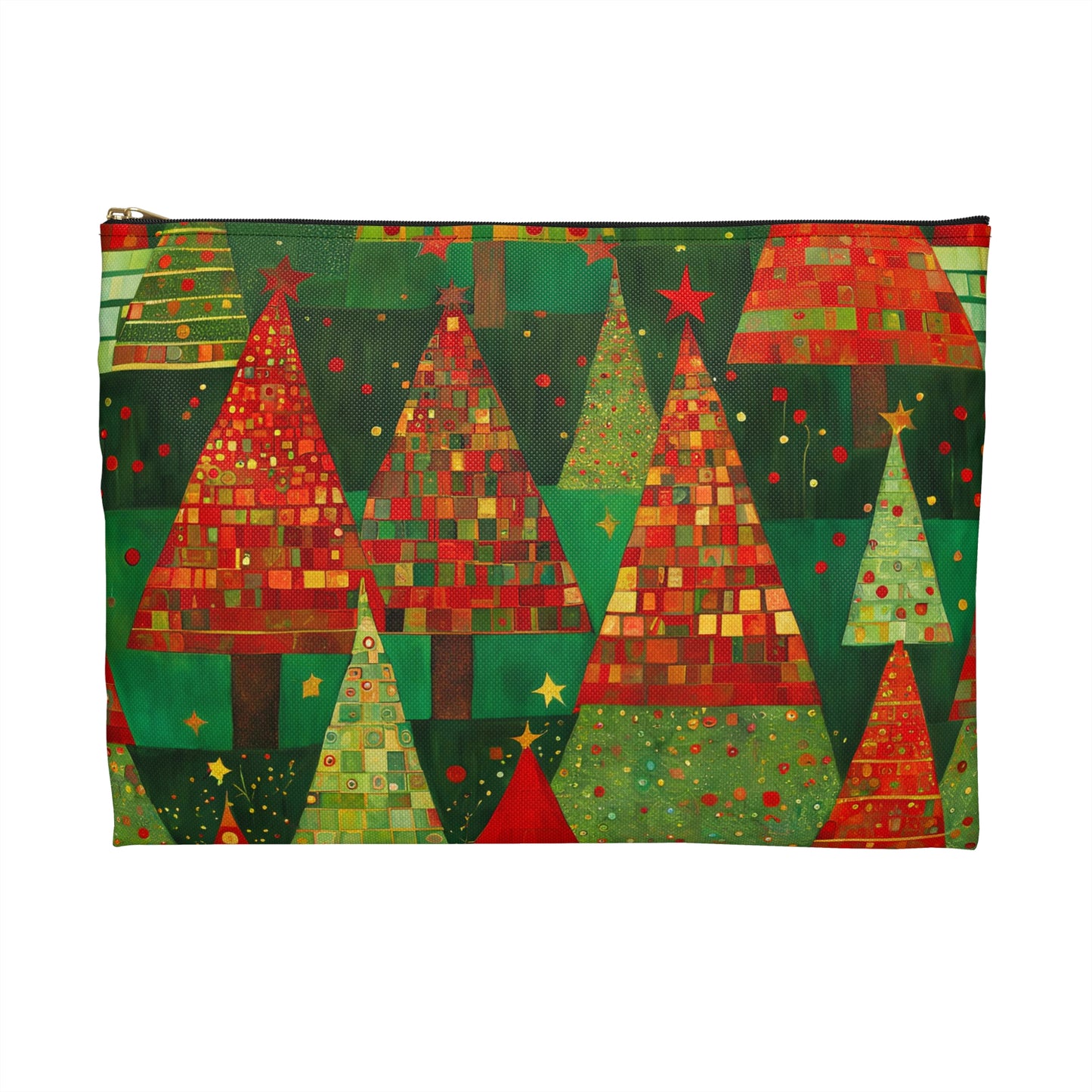 Christmas Tree Forest Accessory Pouch