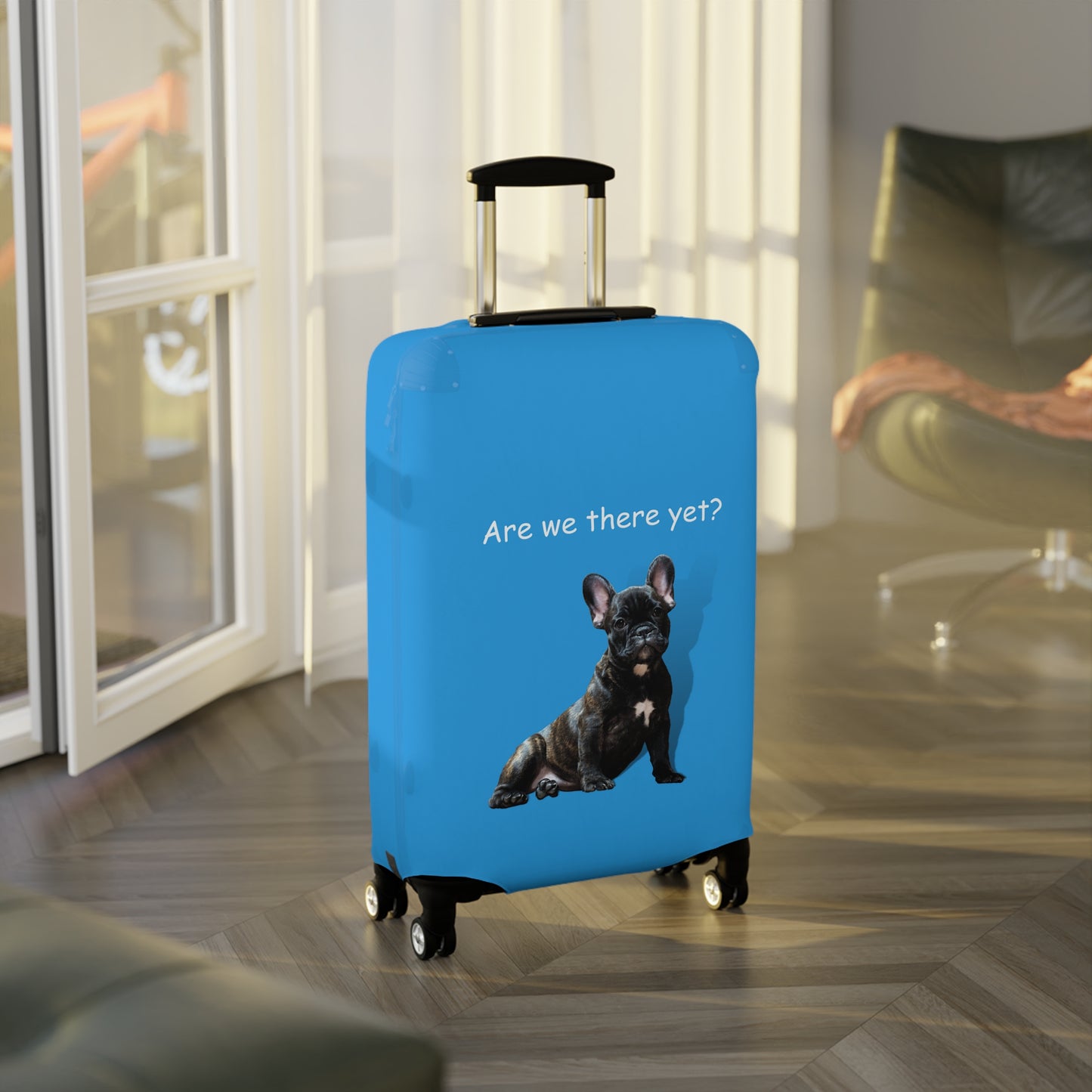 Boston Terrier Are We There Yet? Luggage Cover