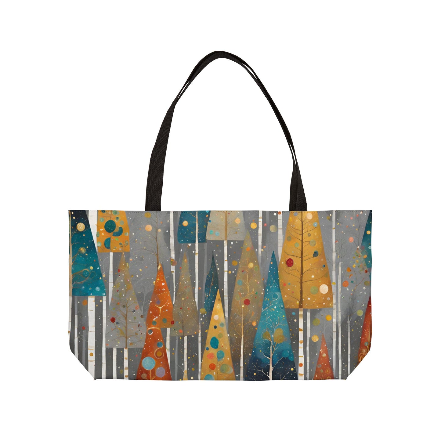 Vintage Christmas Trees Weekender Tote Bag