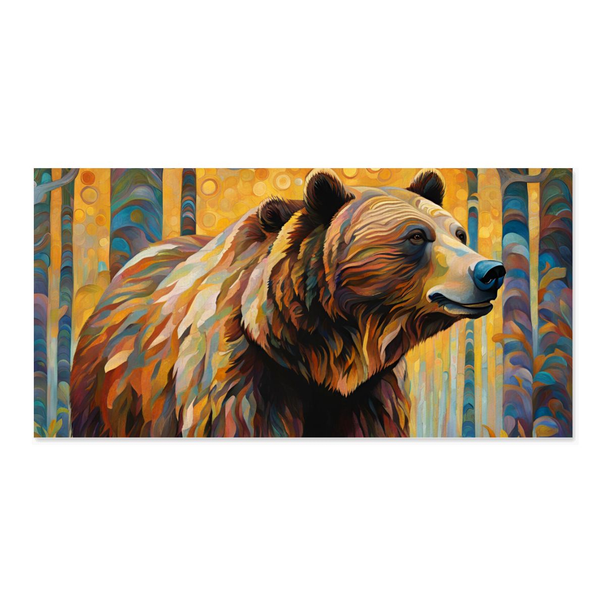 60" x 30" Printed Canvas Fabric Wall Art - No Frame (Made in USA)