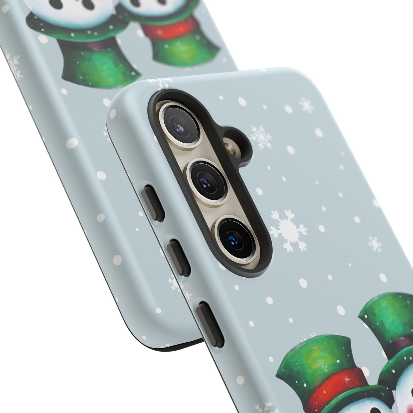 Snowman Couple iPhone Samsung Galaxy Google Pixel Tough Cases