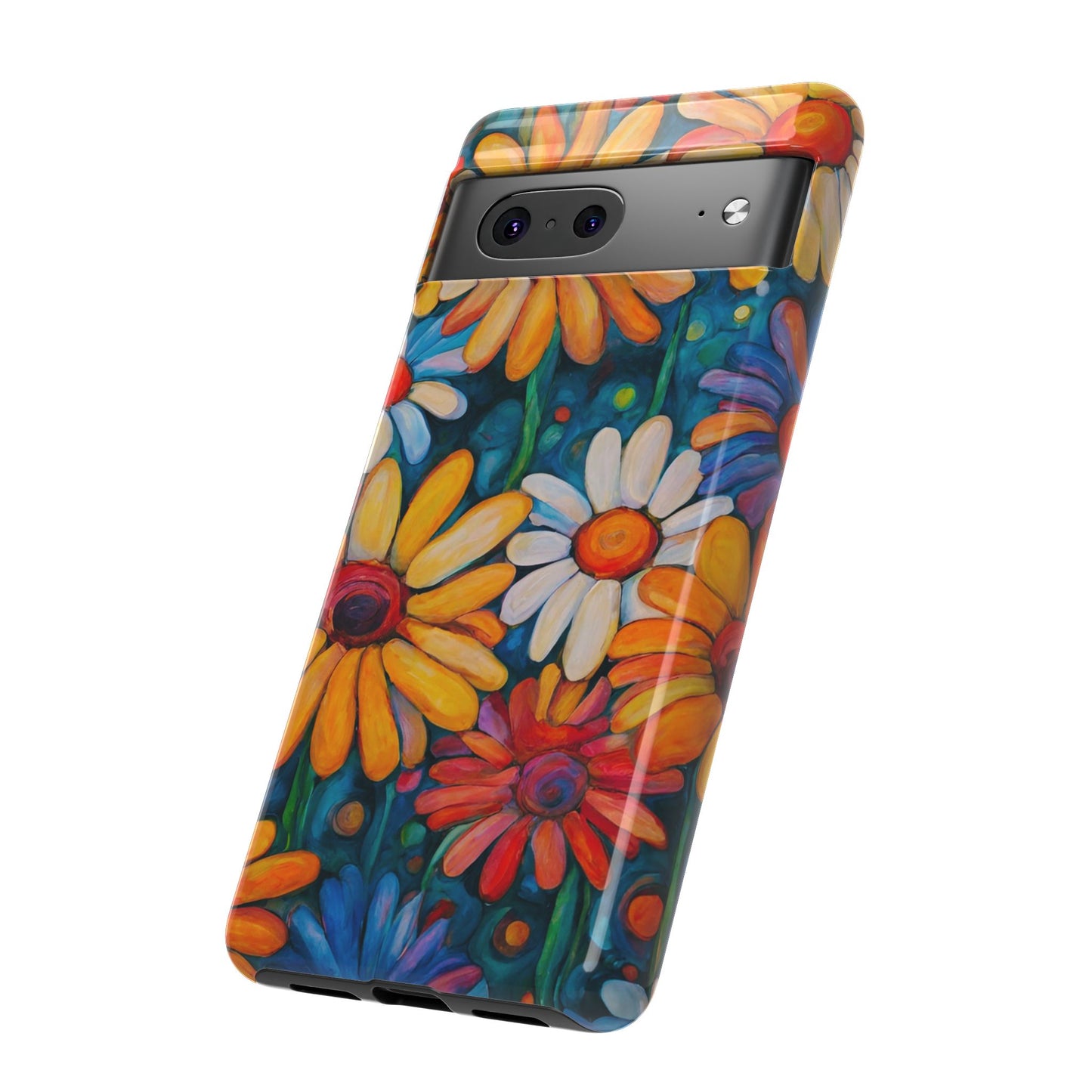 Crazy Daisies iPhone Samsung Galaxy Google Pixel Tough Cases