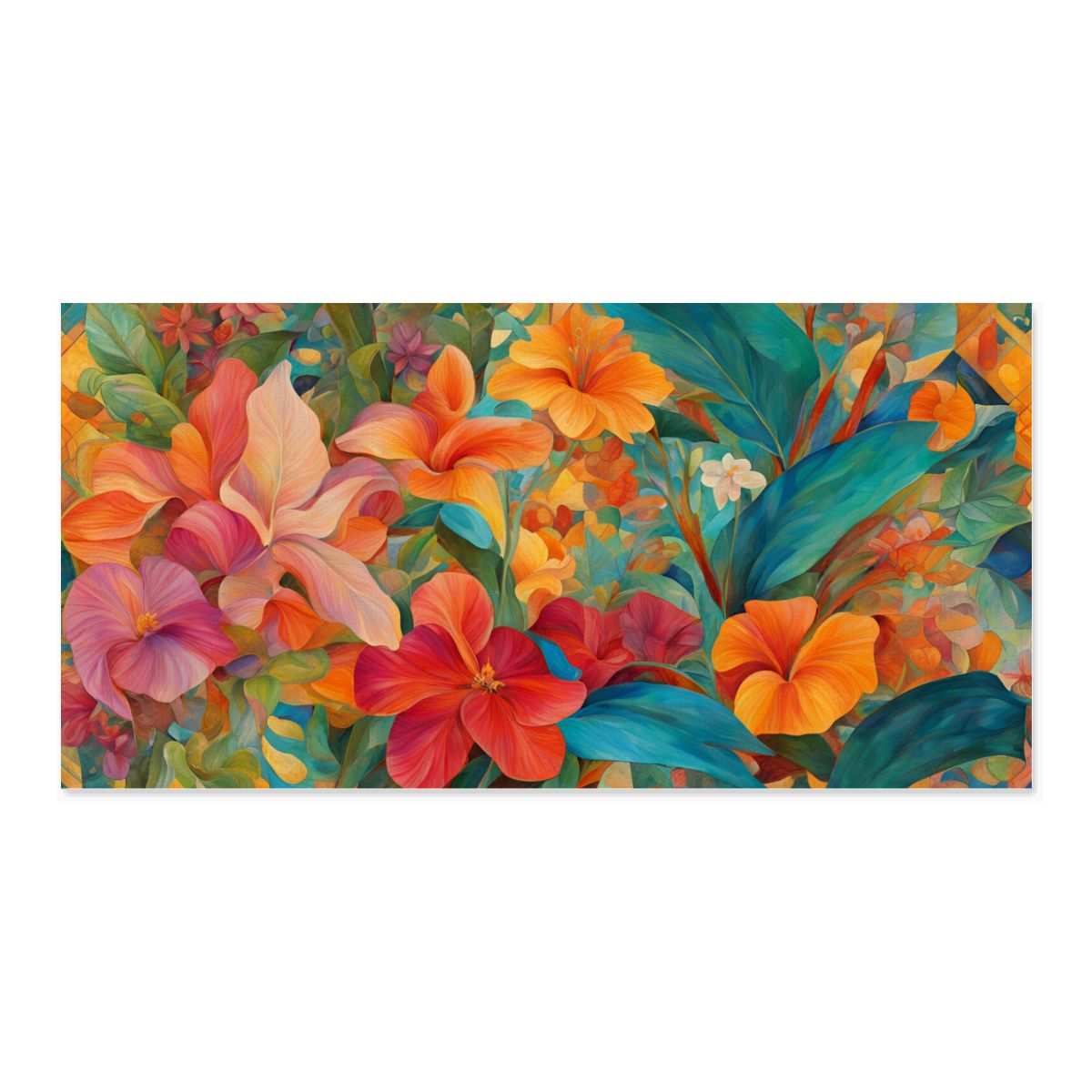 60" x 30" Printed Canvas Fabric Wall Art - No Frame (Made in USA)