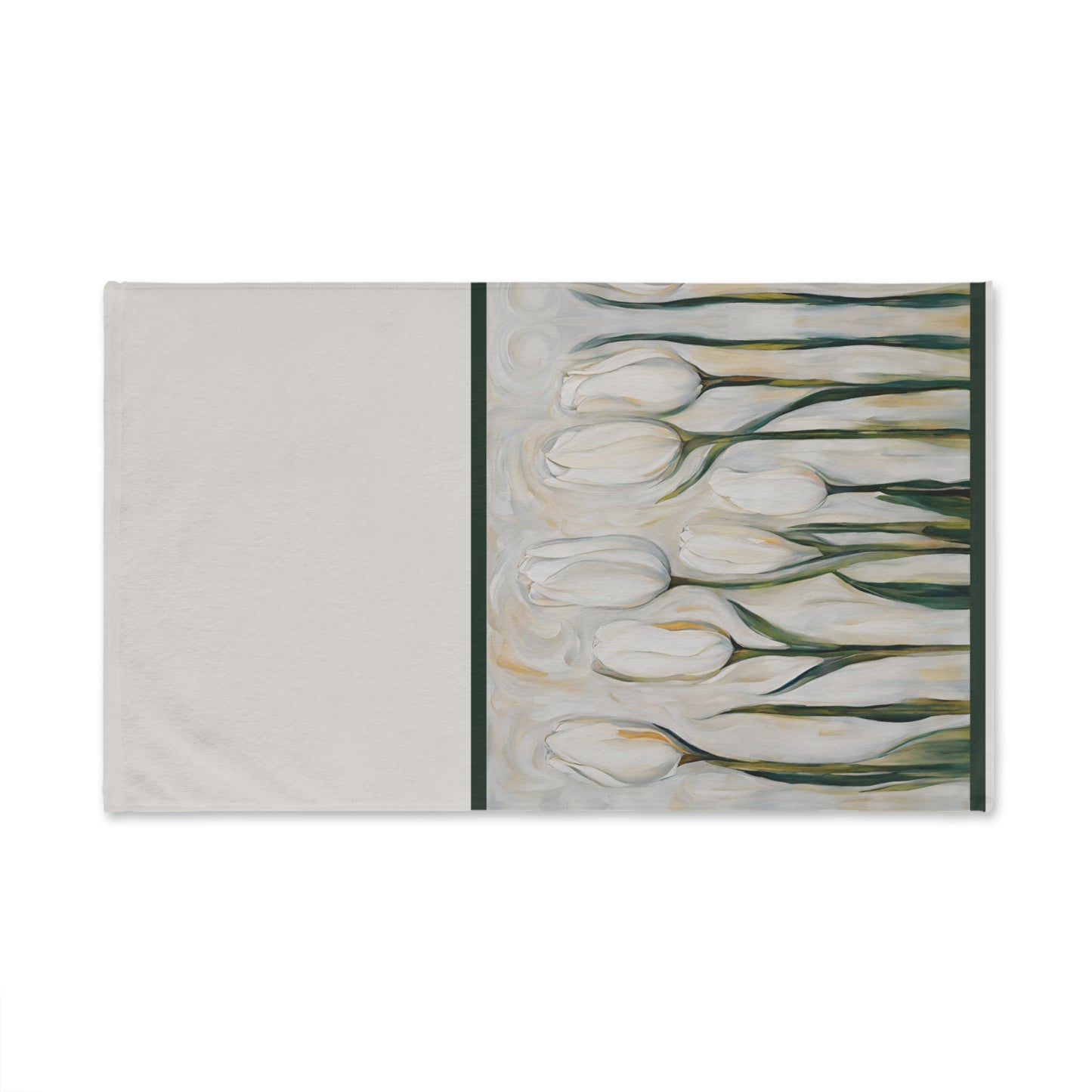 White Tulips Hand Towel