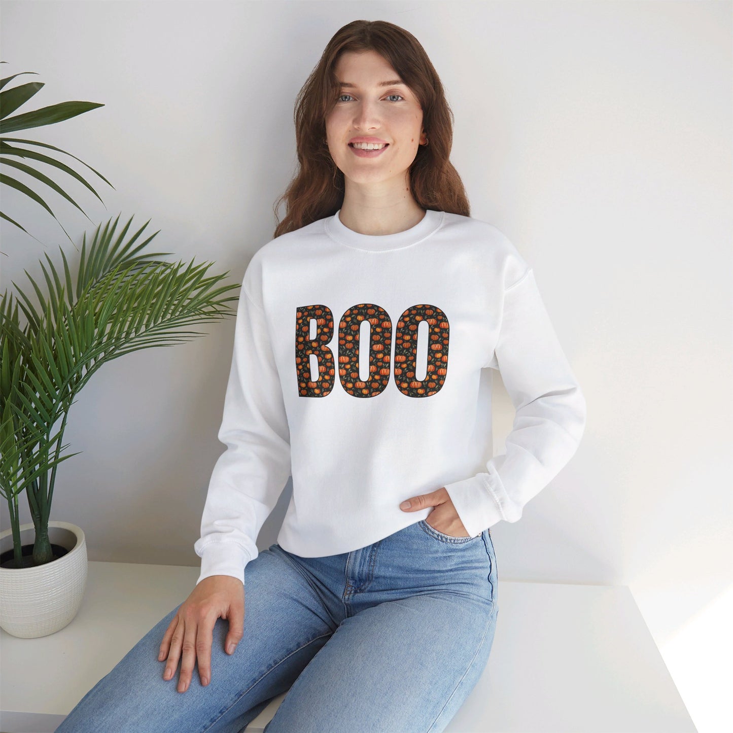 Little Pumpkins BOO Unisex Heavy Blend™ Crewneck Sweatshirt