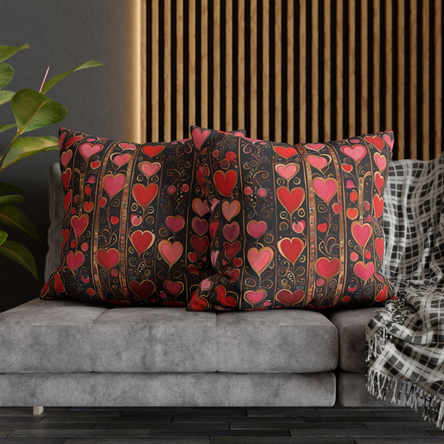 Lotta Love Square Poly Canvas Pillowcase