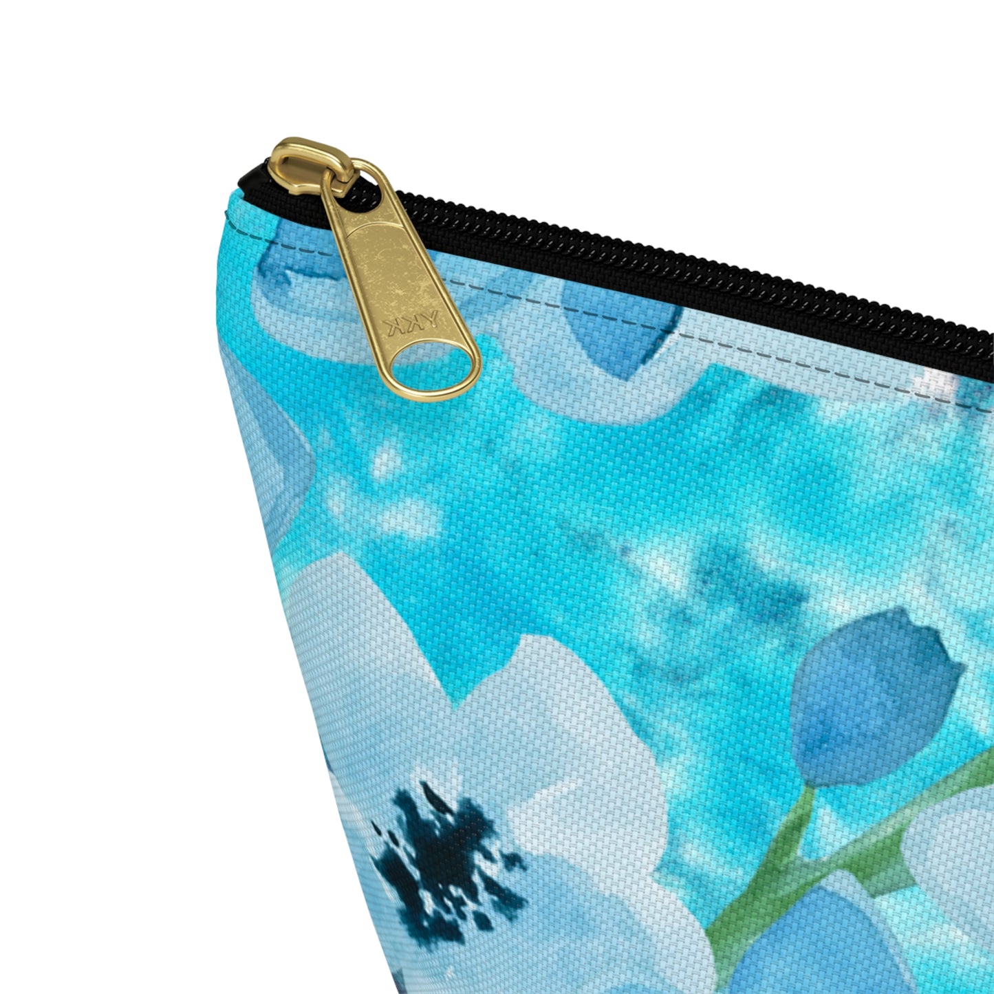 Nordic Floral Makeup Accessory Pouch w T-bottom