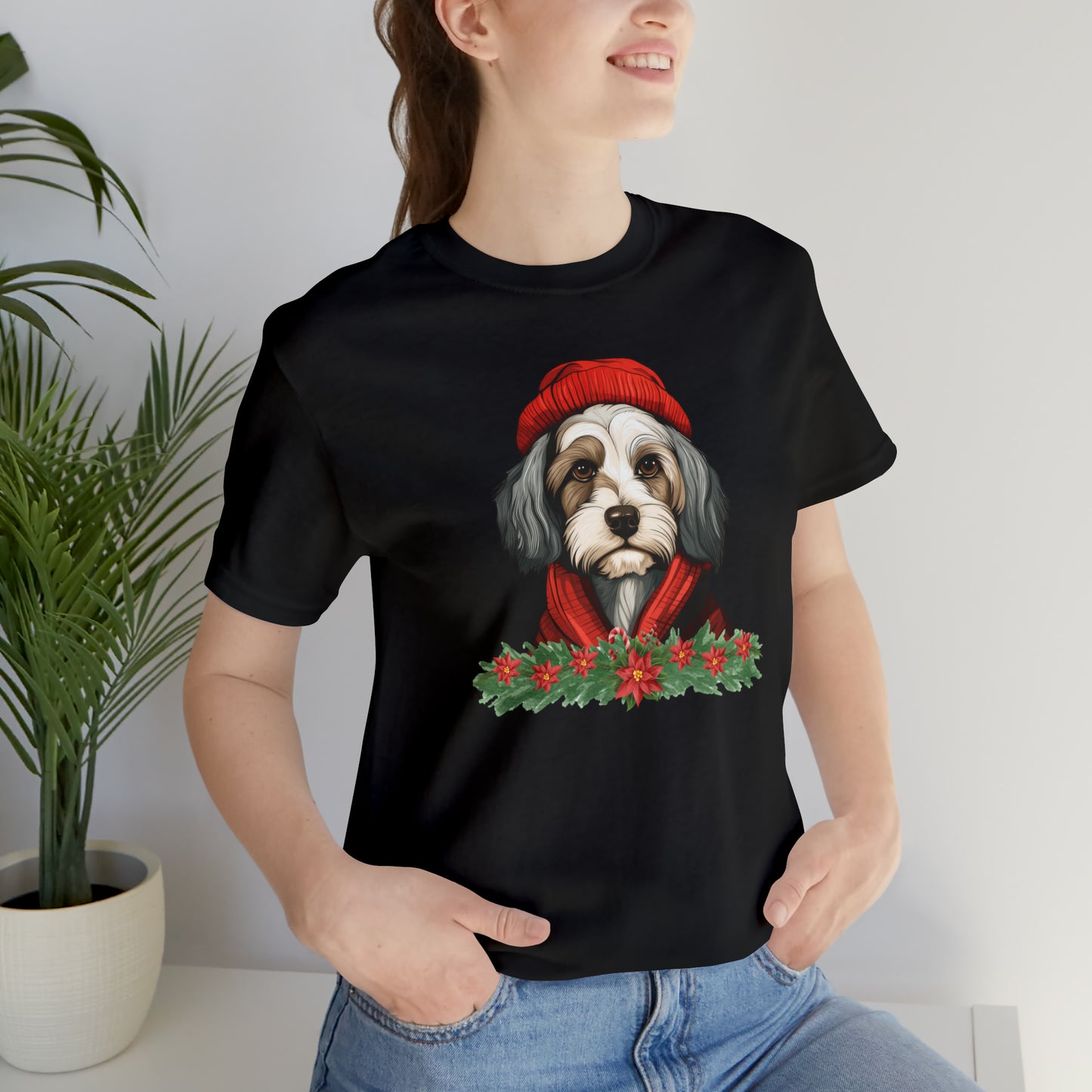 Havanese in Hat & Scarf Unisex Jersey Short Sleeve Tee