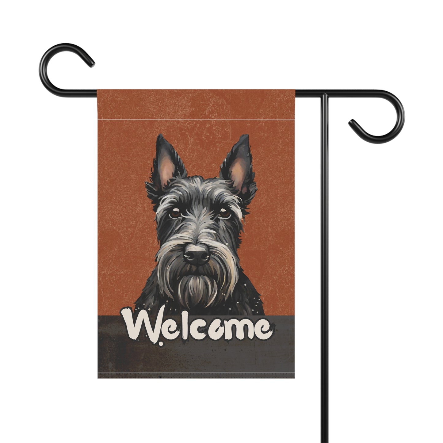 Scottish Terrier Welcome 2-Sided Garden & House Flag/Banner