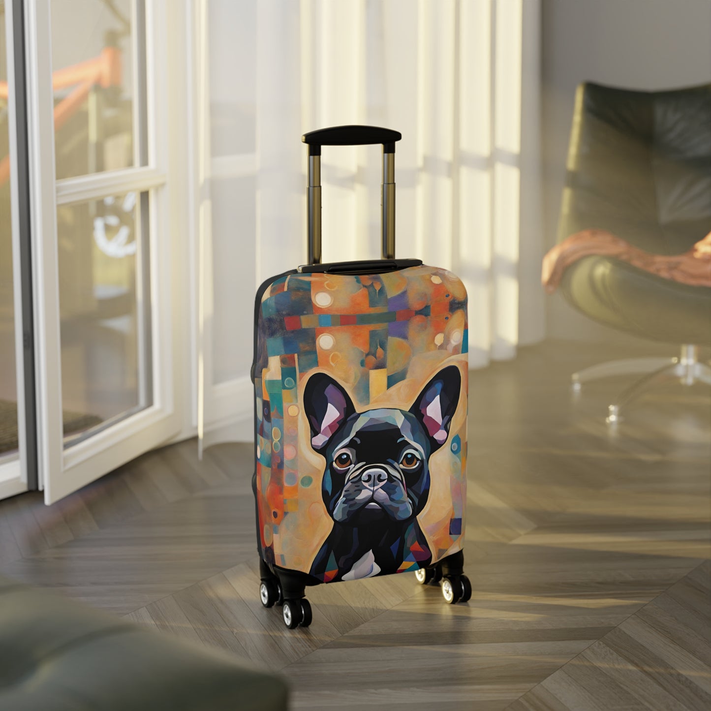 Funky French Bulldog Luggage Cover