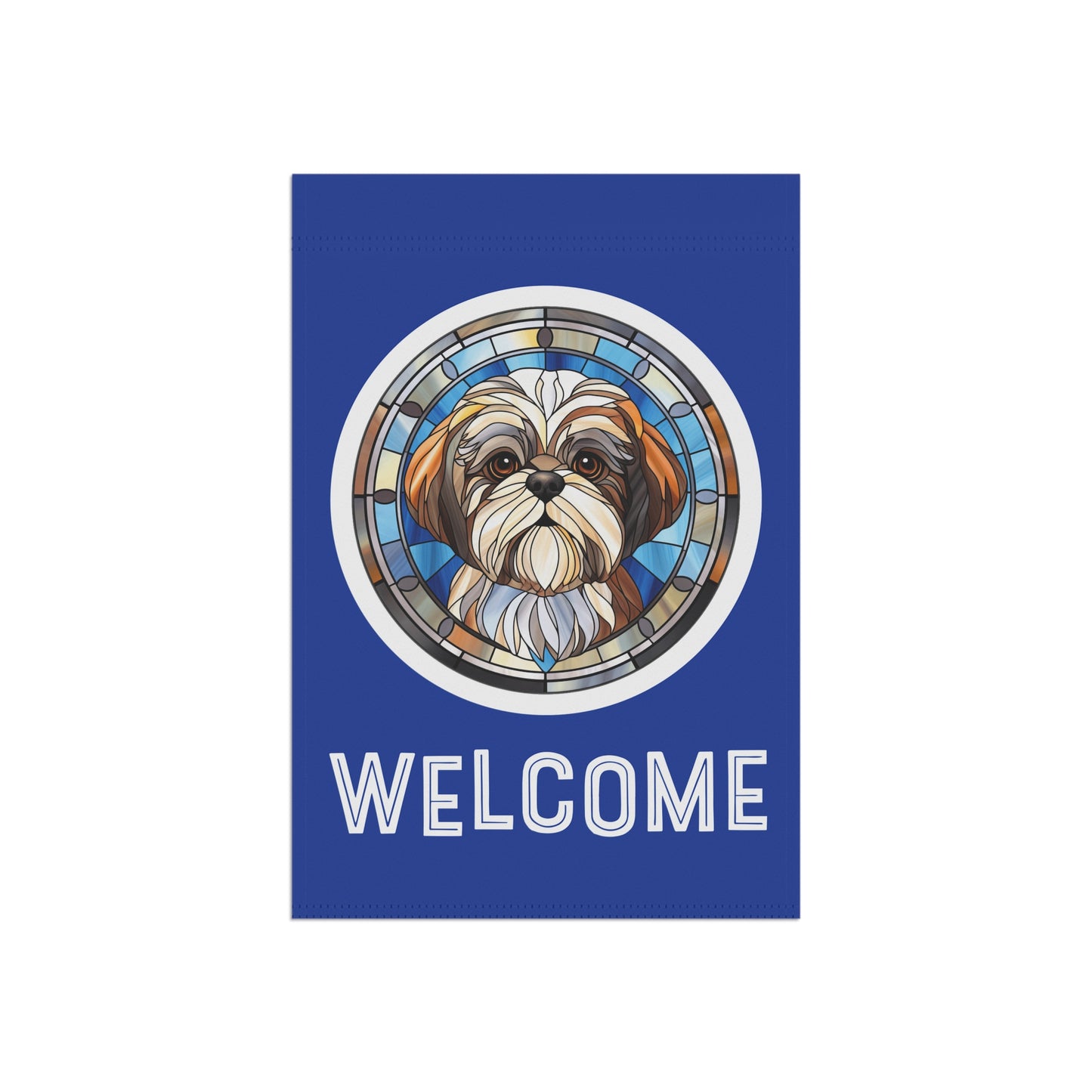 Shih Tzu Welcome 2-Sided Garden & House Flag/Banner