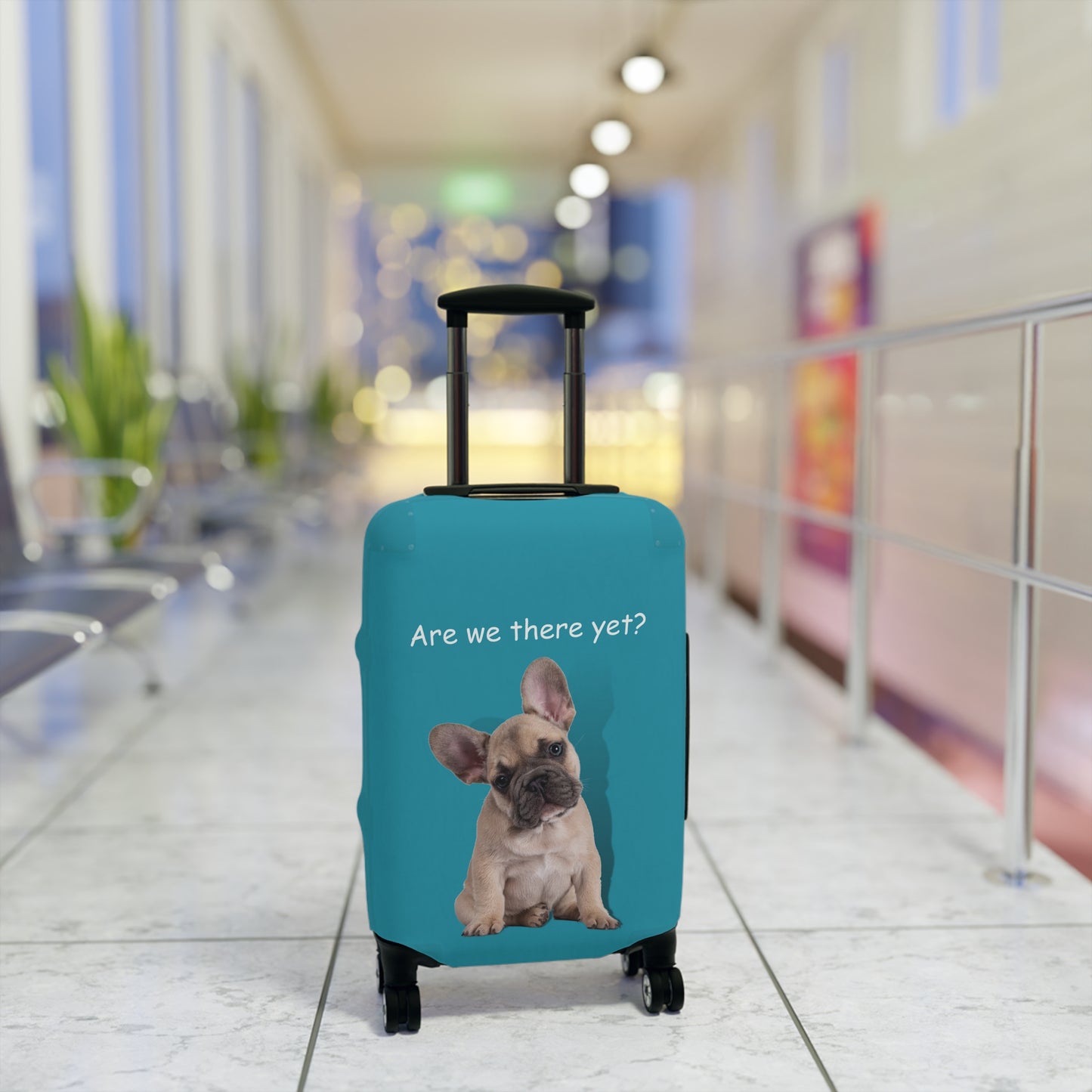 French Bulldog Are We There Yet Luggage Cover