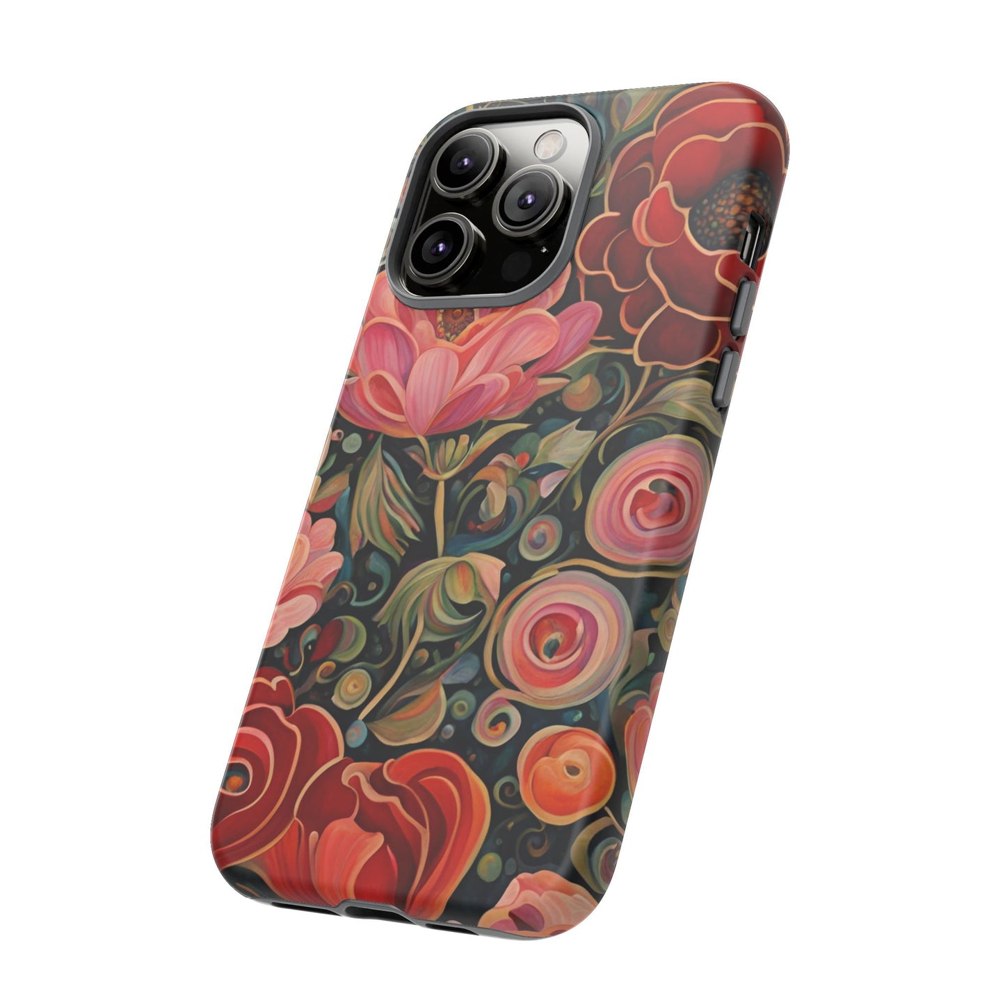 February Flowers iPhone Samsung Galaxy Google Pixel Tough Cases