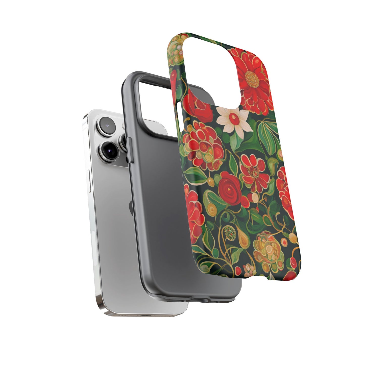 December Flowers iPhone Samsung Galaxy Google Pixel Tough Cases