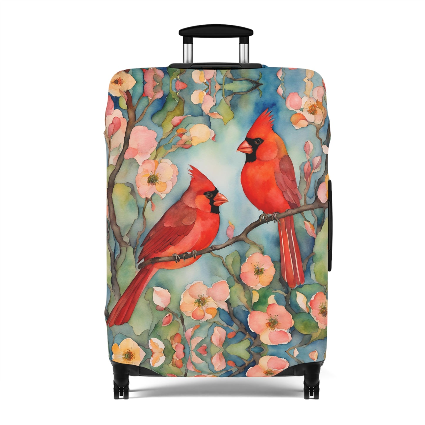 Spring Cardinals Luggage Cover