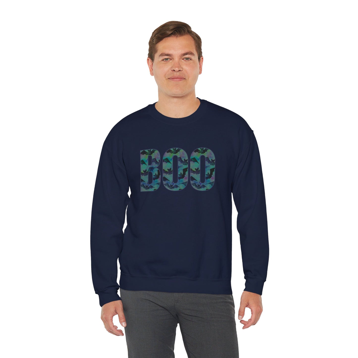 Bats BOO Unisex Heavy Blend™ Crewneck Sweatshirt