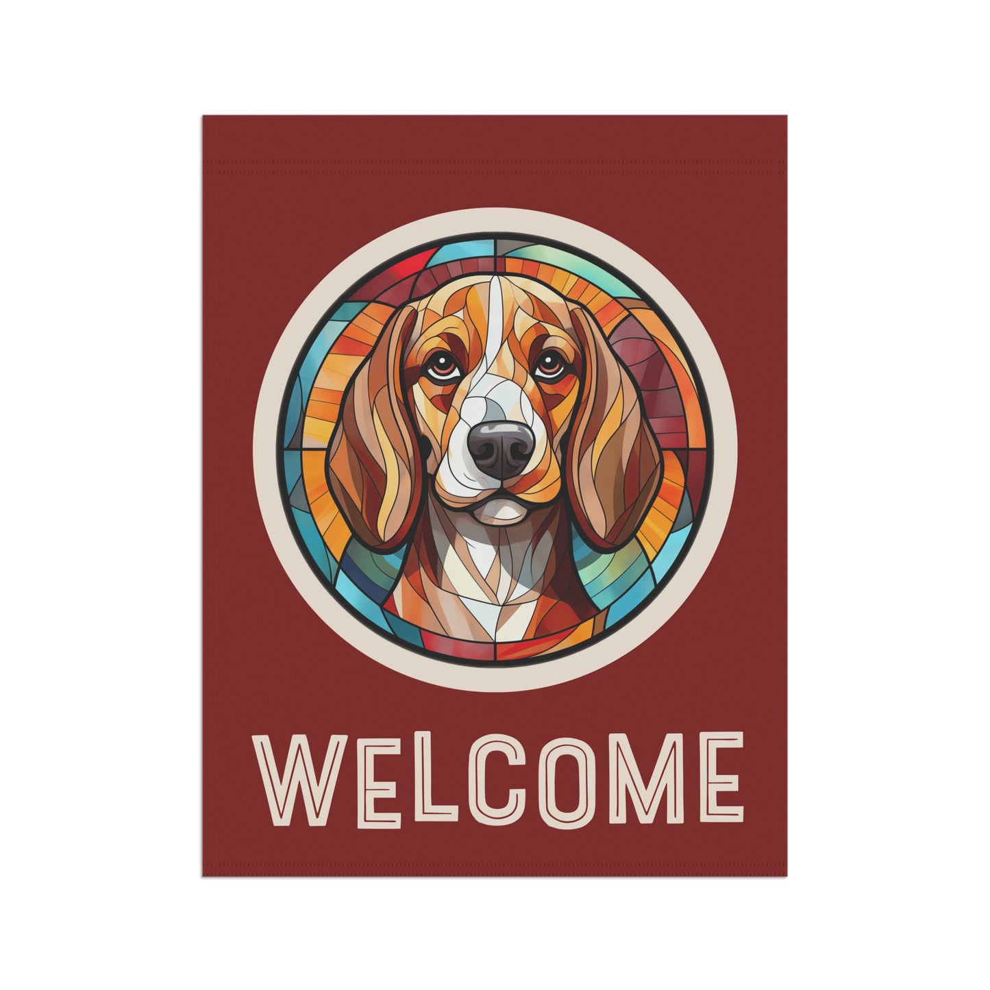 Beagle Welcome 2-Sided Garden & House Flag/Banner