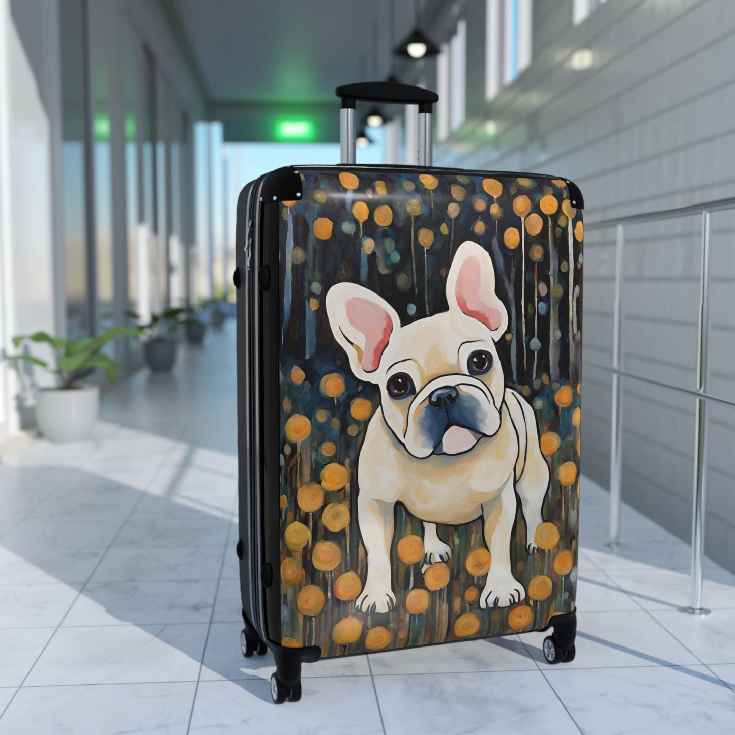 Have a Seat Frenchie Suitcase