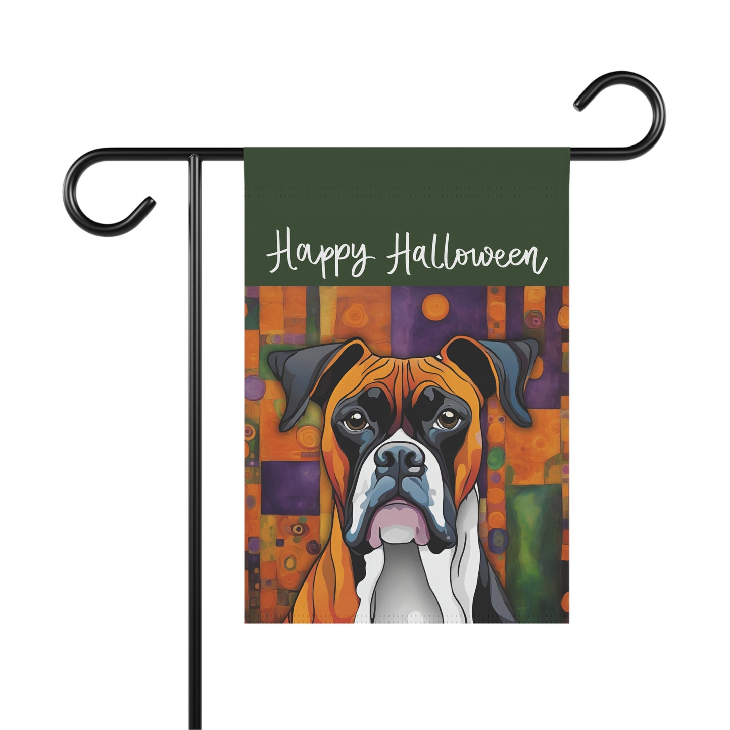 Boxer Happy Halloween 2-Sided Garden & House Flag/Banner