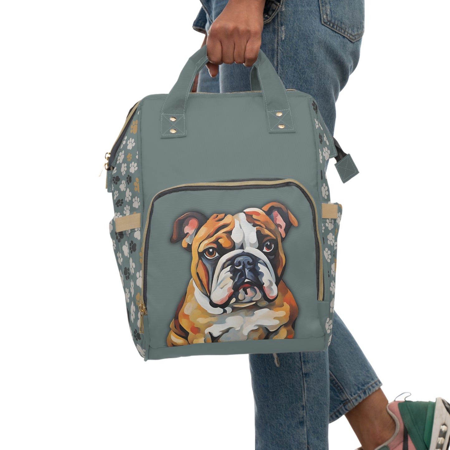English Bulldog Multifunctional Backpack