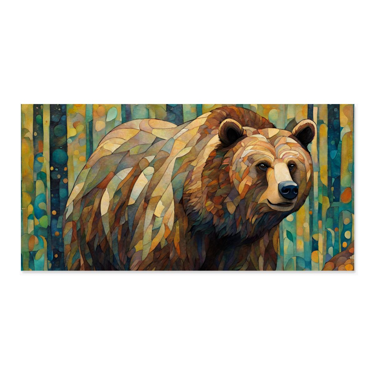 60" x 30" Printed Canvas Fabric Wall Art - No Frame (Made in USA)