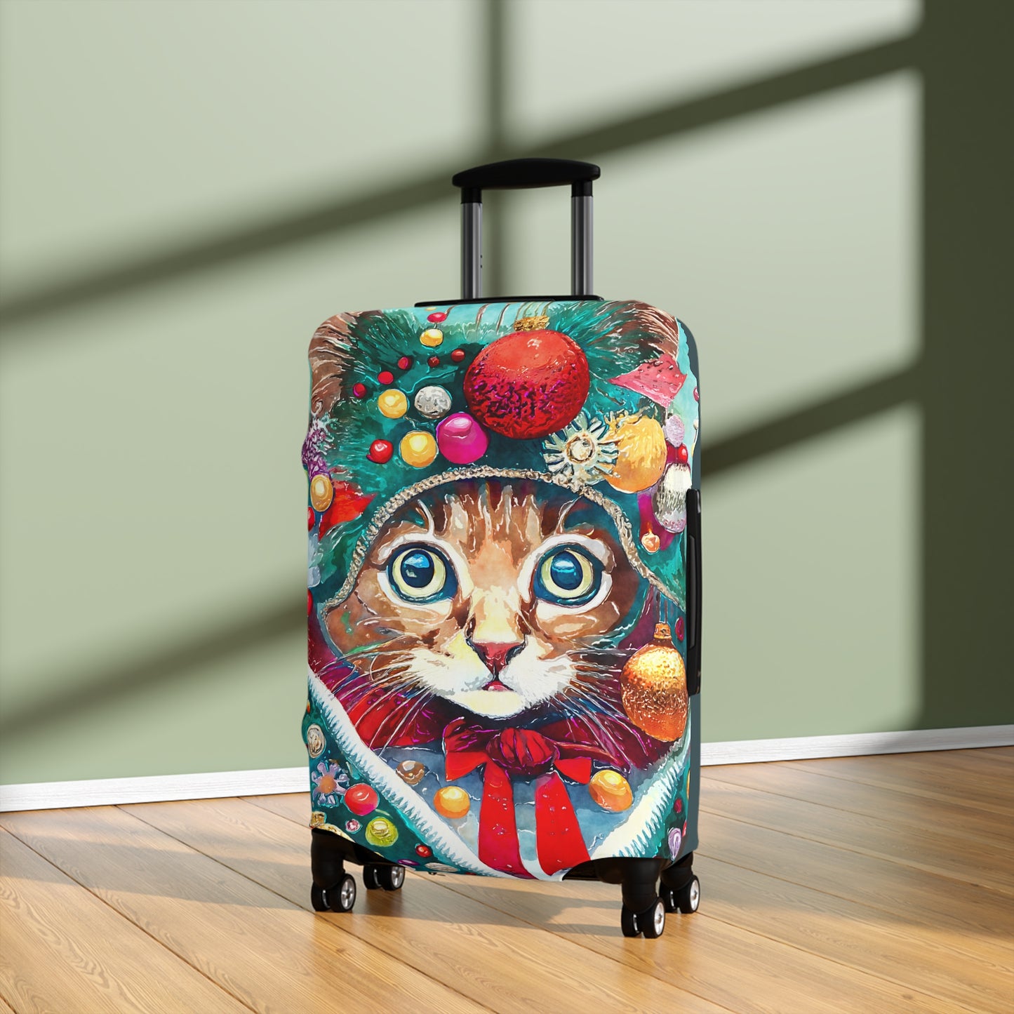 Ornament Cat Christmas Art Luggage Cover