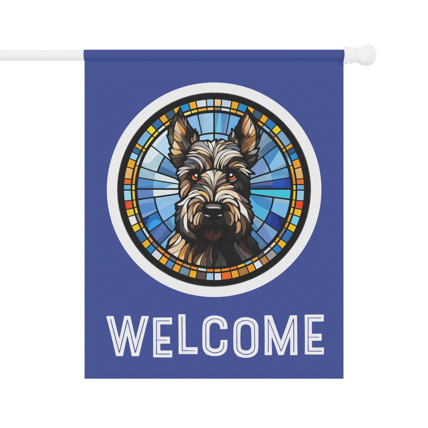 Scottish Terrier Welcome 2-Sided Garden & House Flag/Banner