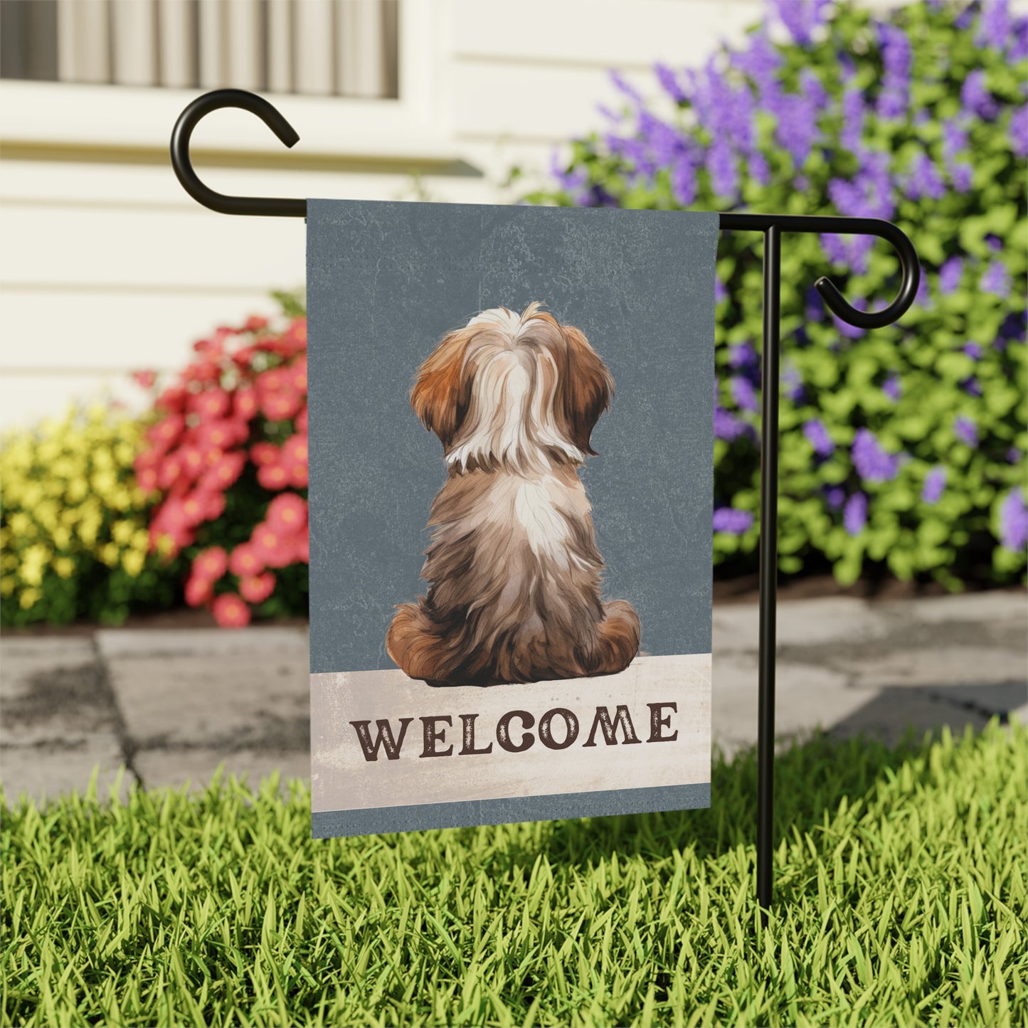 Havanese Welcome 2-Sided Garden & House Flag/Banner