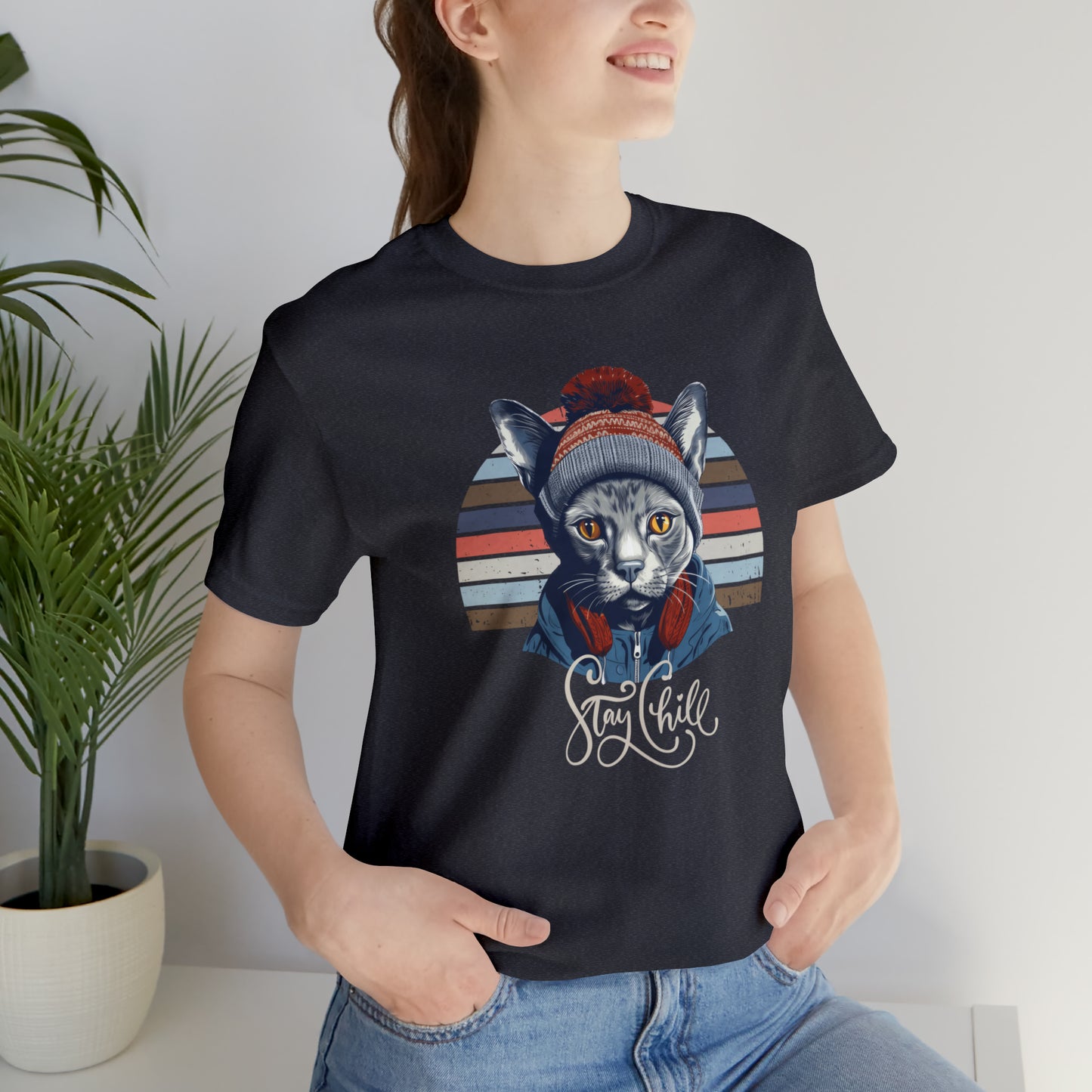 Stay Chill Russian Blue Unisex Jersey Short Sleeve Tee