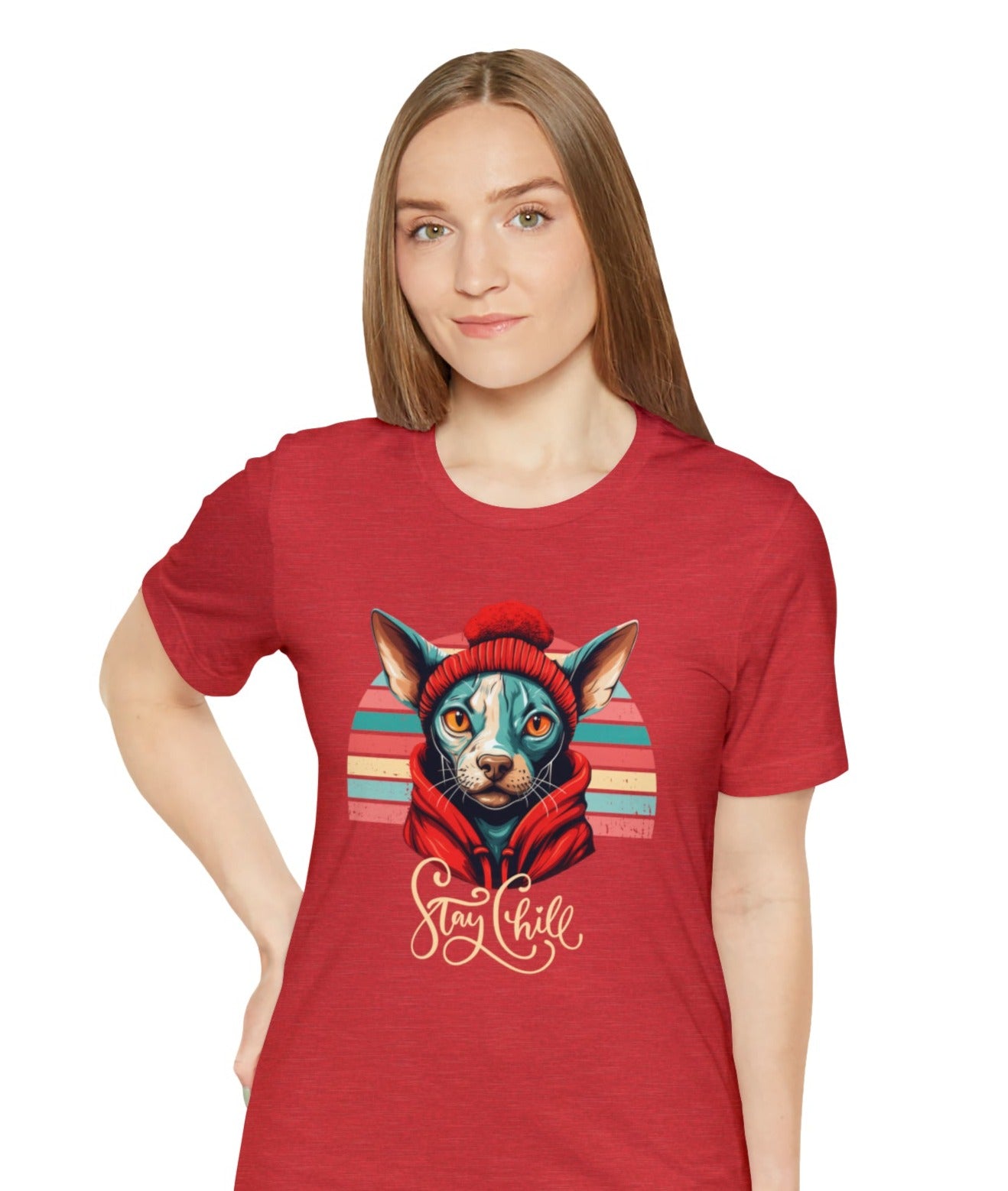 Stay Chill Sphynx Unisex Jersey Short Sleeve Tee