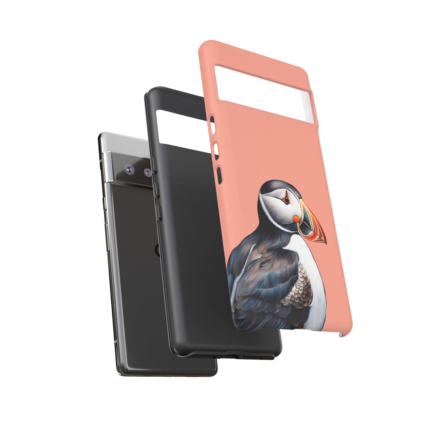 Puffin Wildlife iPhone Samsung Galaxy Google Pixel Tough Cases