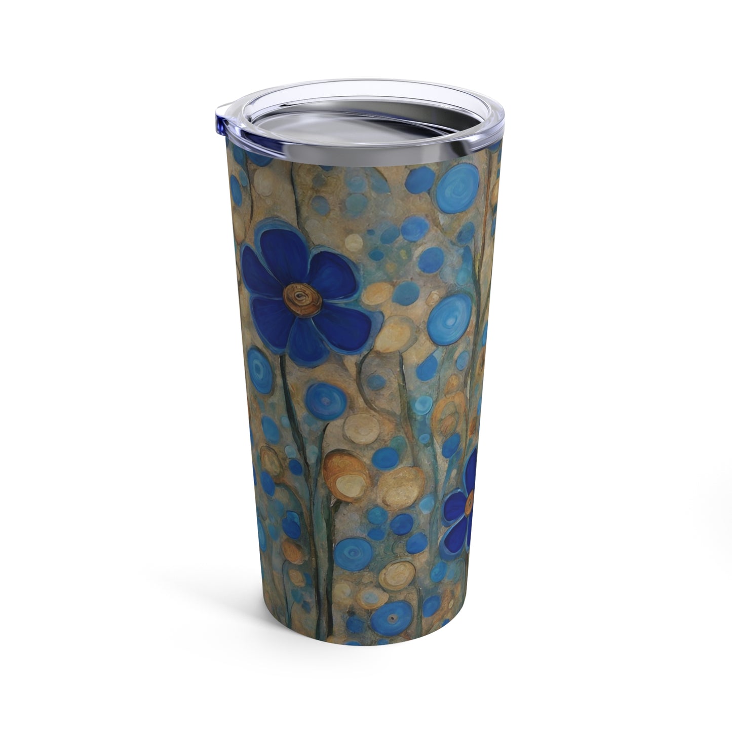 Blue Floral Pop Stainless Steel Tumbler 20oz