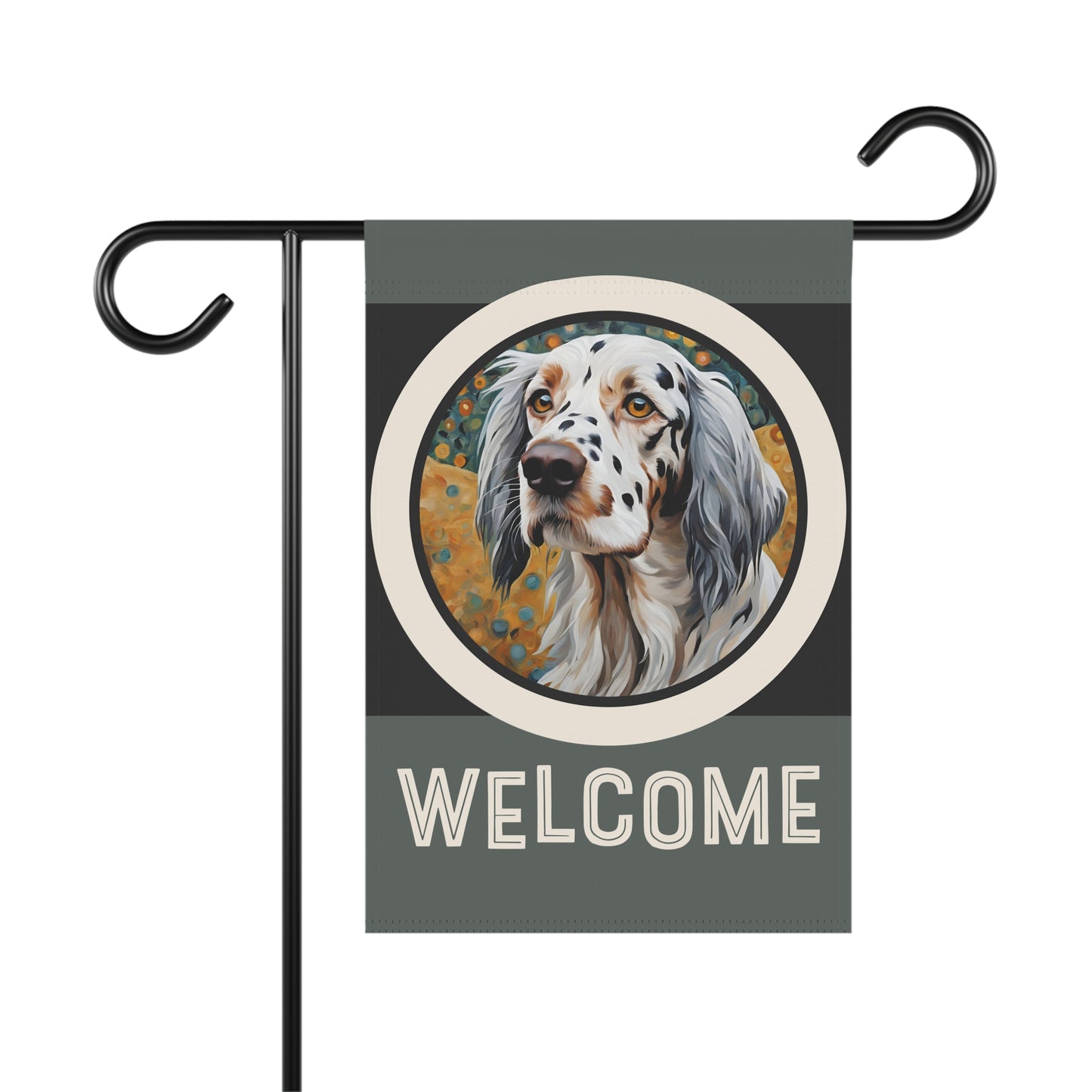 English Setter Welcome 2-Sided Garden & House Flag/Banner