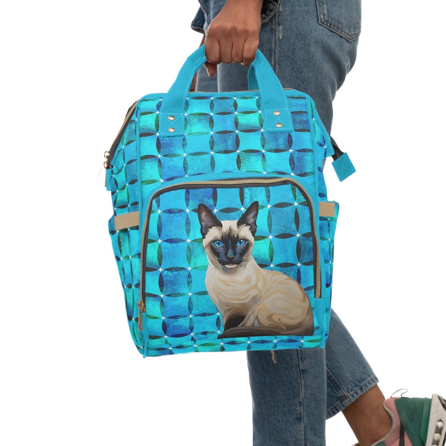 Siamese Cat Multifunctional  Backpack