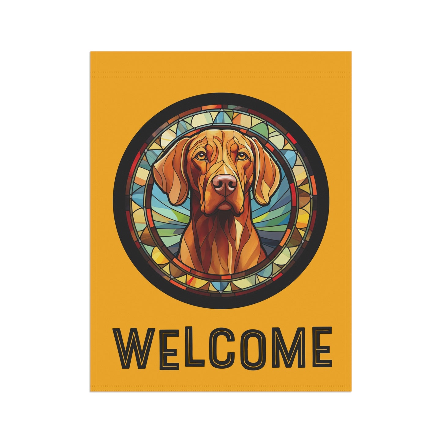 Viszla Welcome 2-Sided Garden & House Flag/Banner