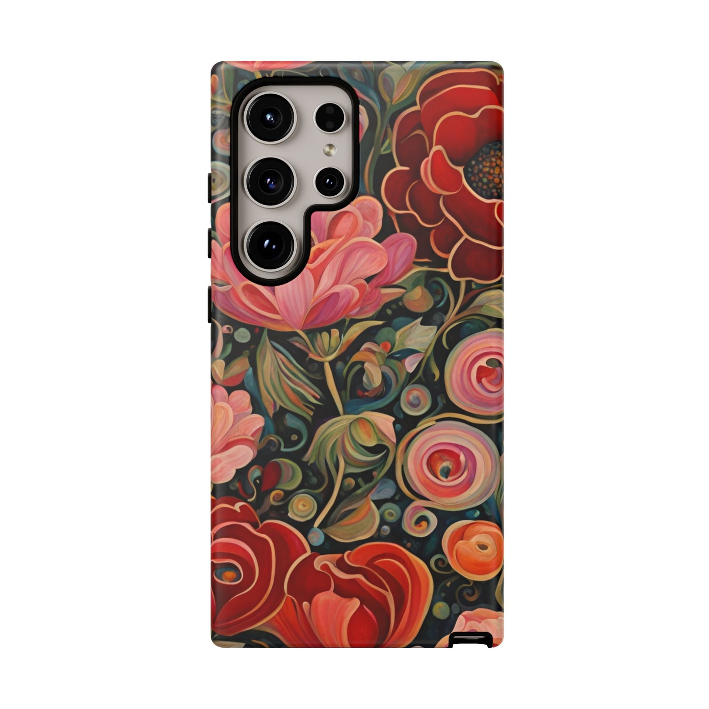 February Flowers iPhone Samsung Galaxy Google Pixel Tough Cases