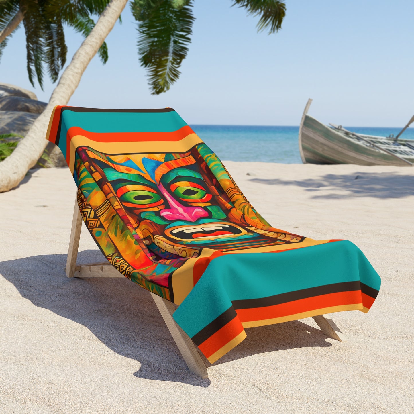 Tiki Jive Beach Towel